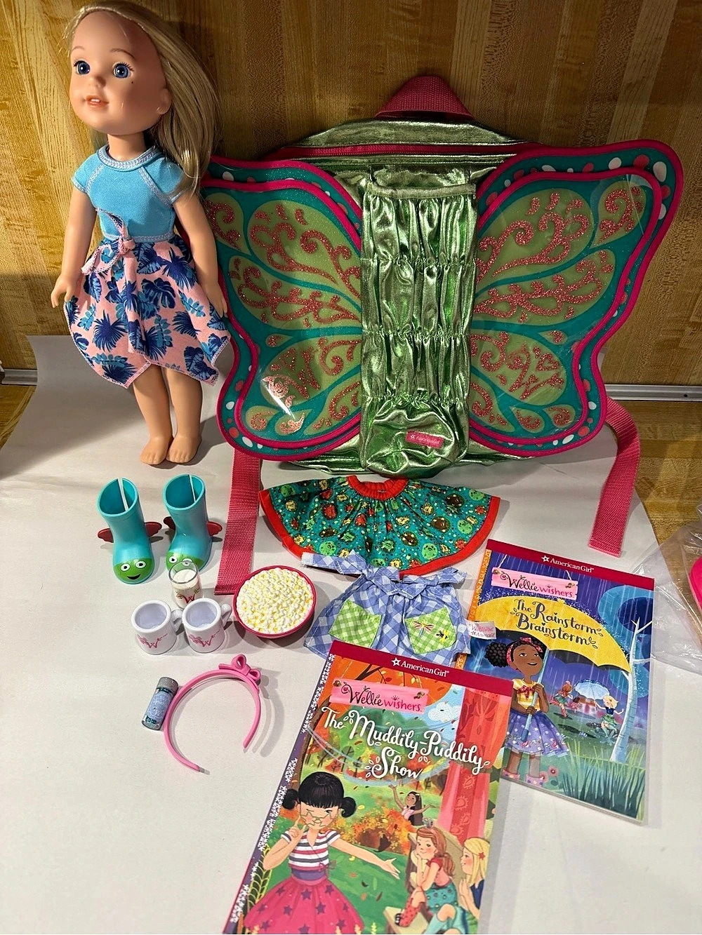 Doll wellie wisher American girl lot